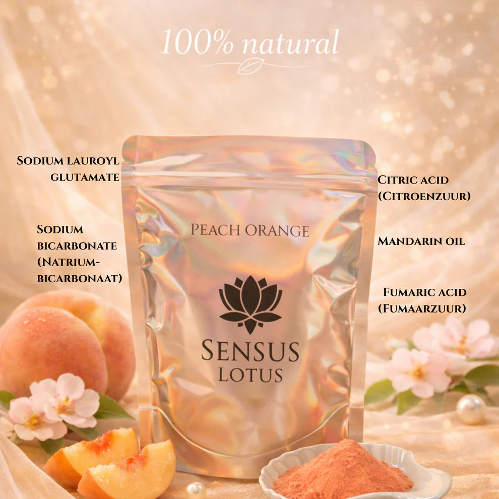 Sensus Lotus - Magische badpoeder - Peach Orange (60g)
