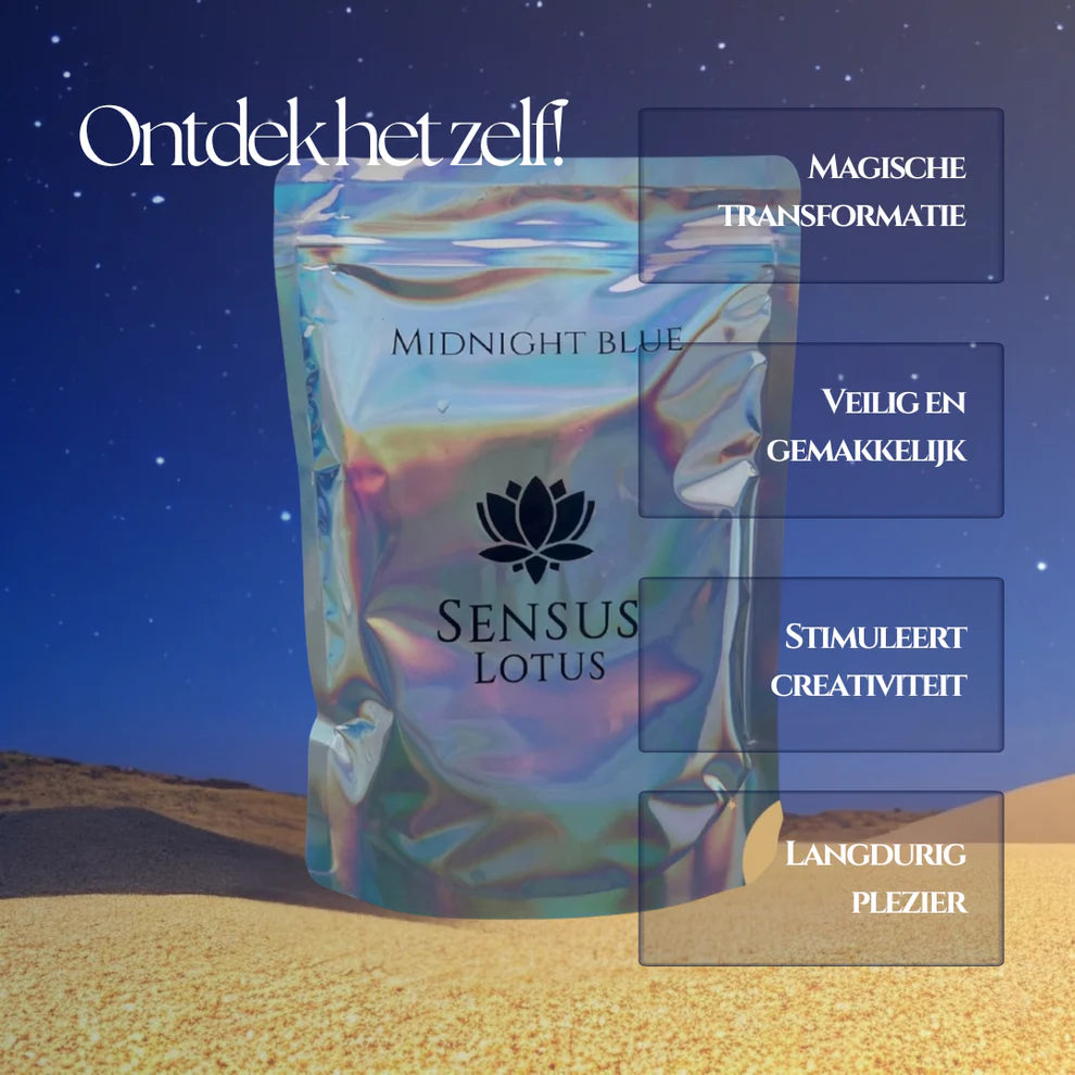 Sensus Lotus - Magische badpoeder - Midnight Blue 60g