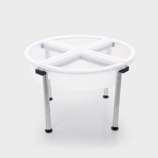 Tickit - Transparante kwadrant speelbakken met standaard (45cm)