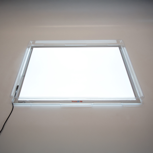 Tickit - A2 lichtpaneel met transparante speeltray voor sensorisch spel