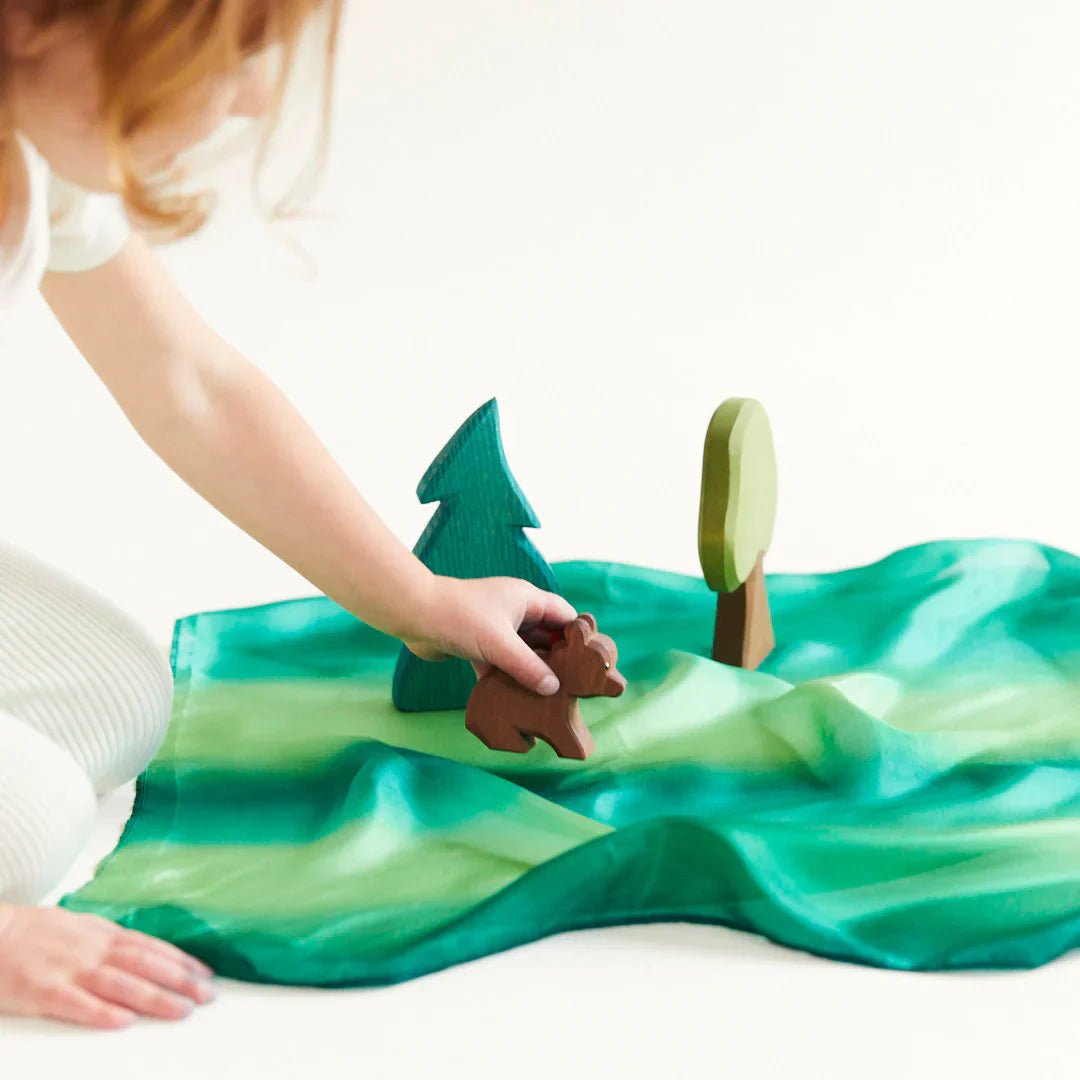 Sarah's Silks - Sarah's Silks - Mini Earth Playsilks Set van 4 - Playlaan