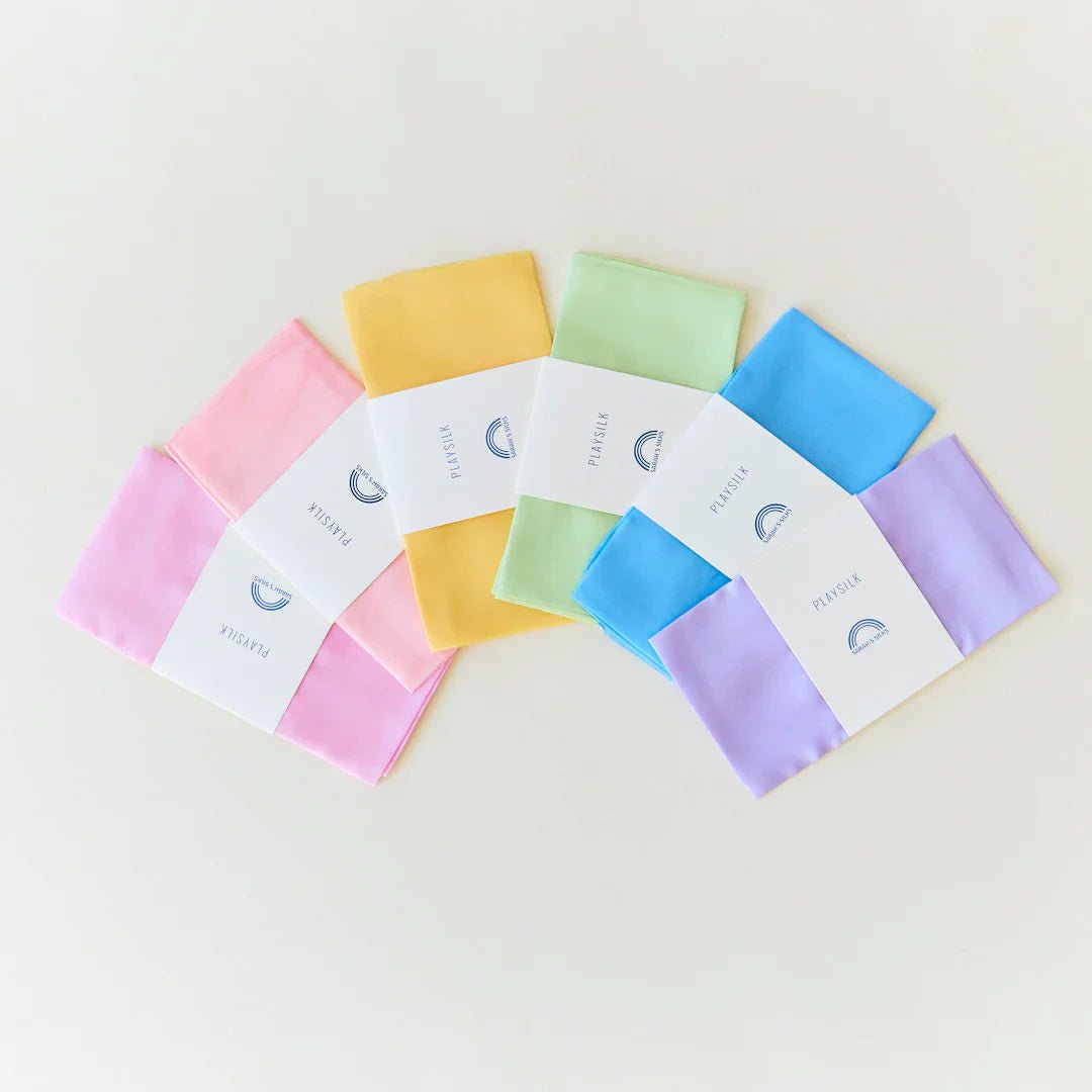 Sarah's Silks - Sarah's Silks - Pastel Playsilk Set van 6 - Playlaan