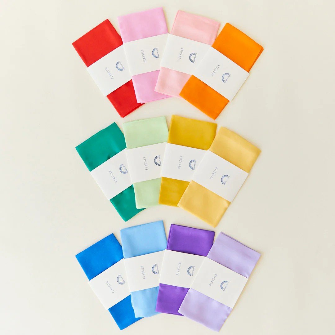Sarah's Silks - Sarah's Silks - Speelzijde set van 12 (89x89cm per doek) - Playlaan