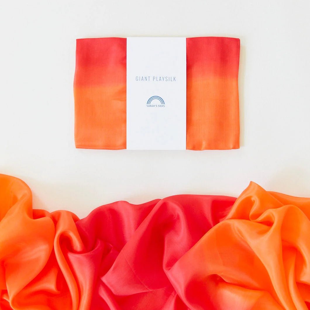 Sarah's Silks - Speelzijde Groot - Vuur - Playlaan