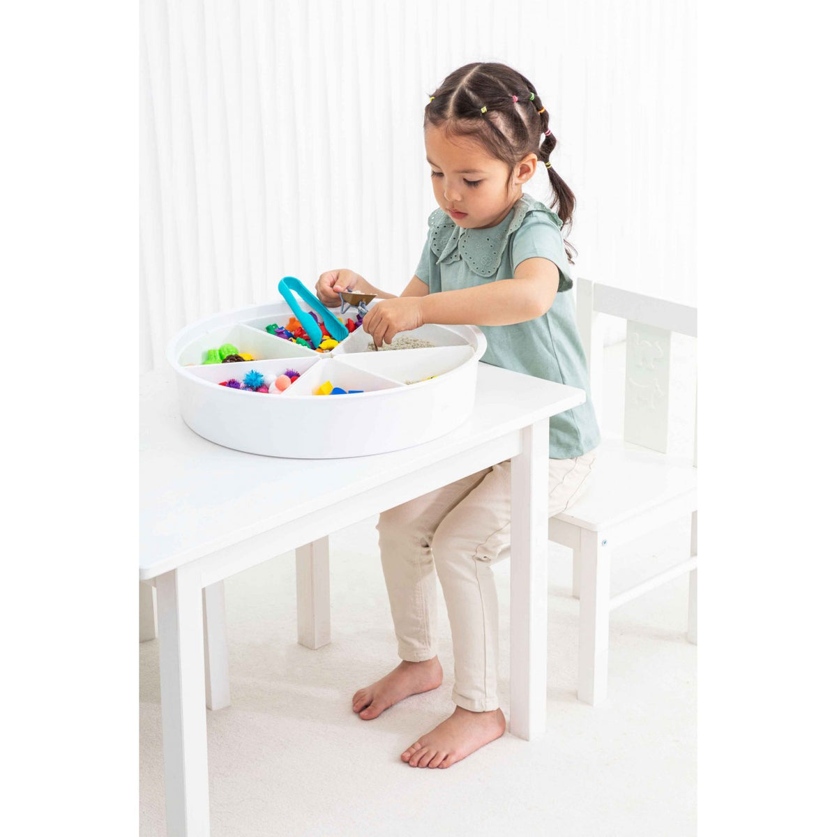 Amaya - Sensorische Speelbak met Standaard – Blauw