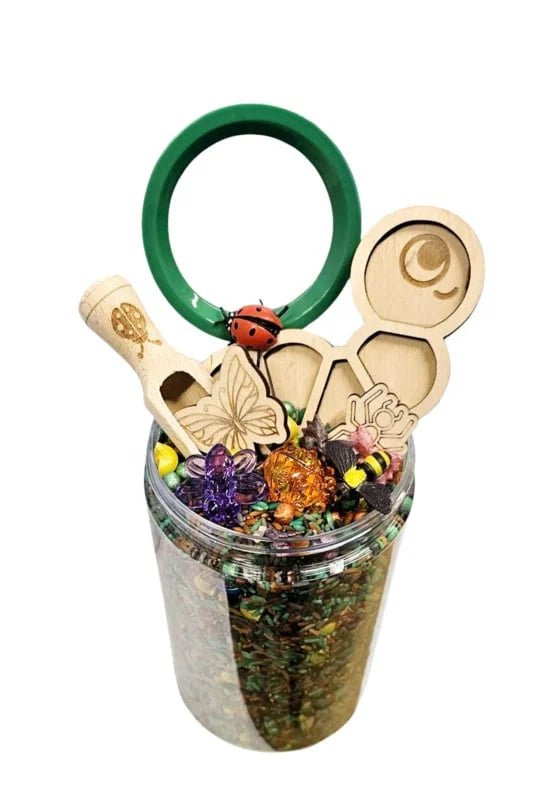 SensoryFun - SensoryFun - PourAndPlay BackyardBugs set - Playlaan