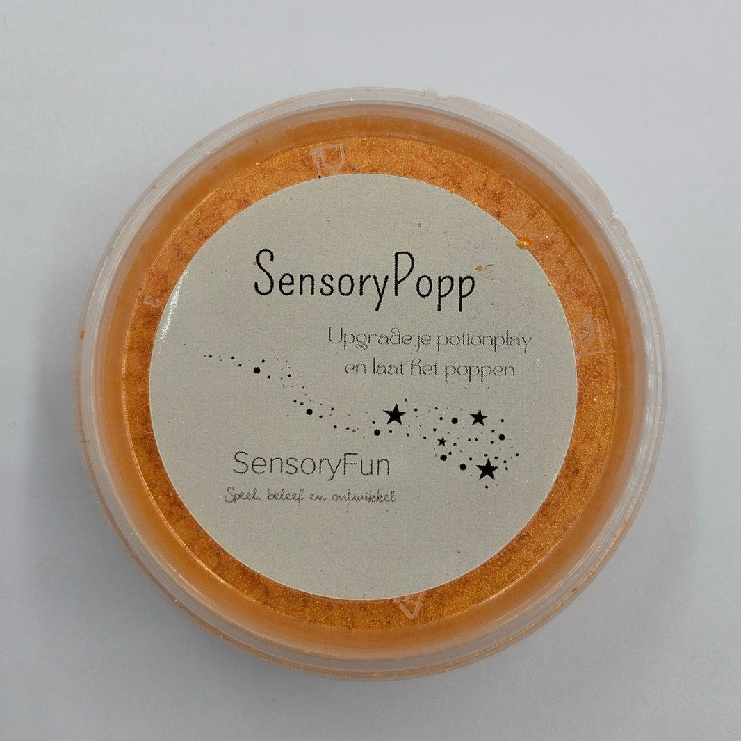 SensoryFun - SensoryFun - SensoryPopp knetterkorrels - Oranje - Playlaan