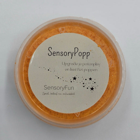 SensoryFun - SensoryFun - SensoryPopp knetterkorrels - Oranje - Playlaan
