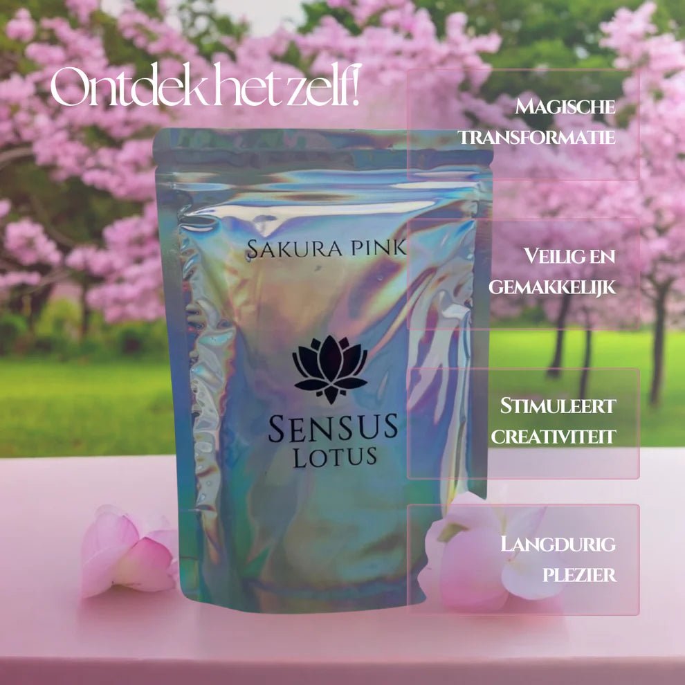 Sensus Lotus - Sensus Lotus - Magische badpoeder - Sakura Pink 60g - Playlaan