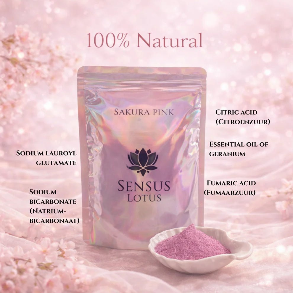 Sensus Lotus - Sensus Lotus - Magische badpoeder - Sakura Pink 60g - Playlaan