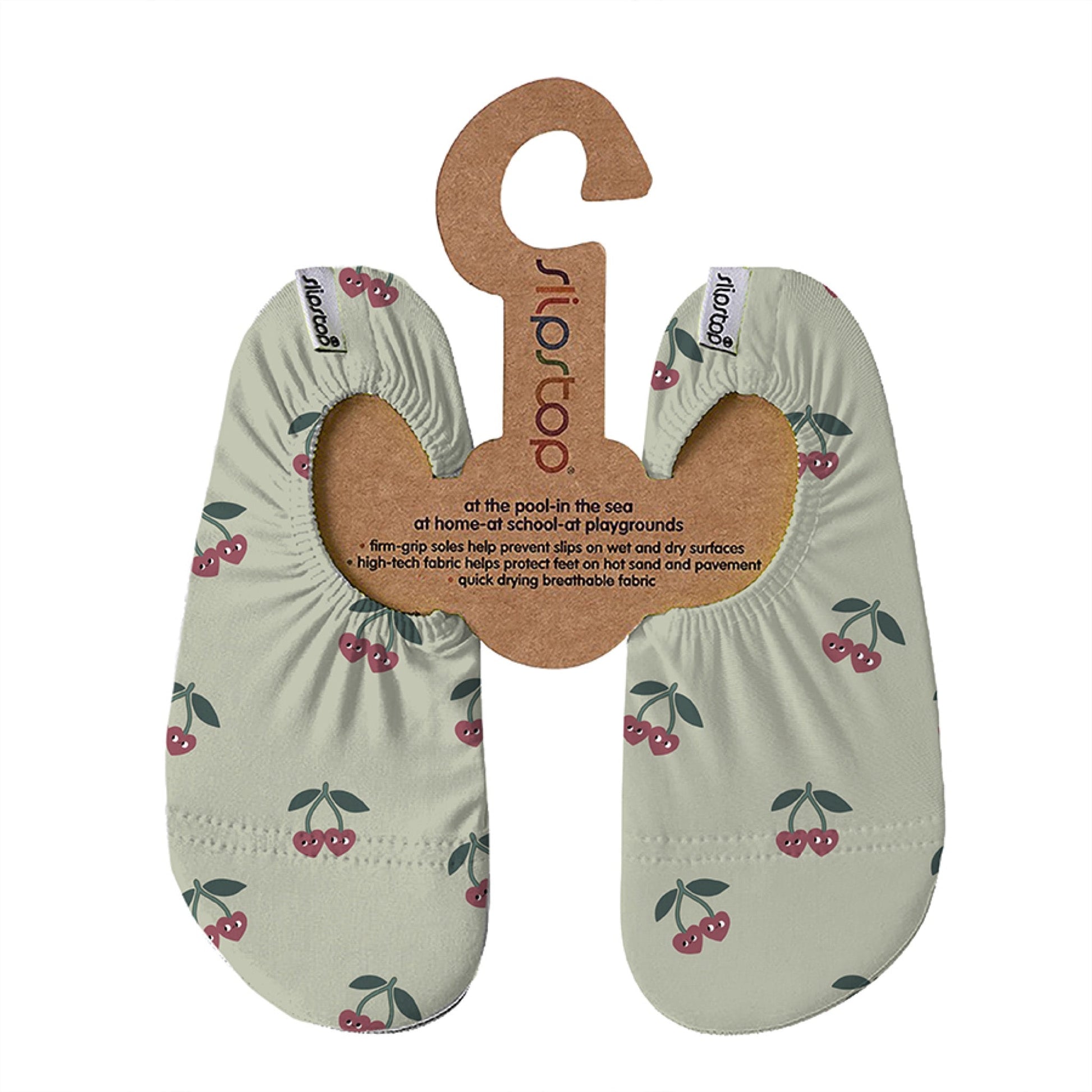 Slipstop - Slipstop - Waterschoentjes Antislip - Cherry green - Playlaan