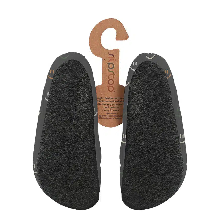 Slipstop - Slipstop - Waterschoentjes Antislip - Smiley Grijs - Playlaan