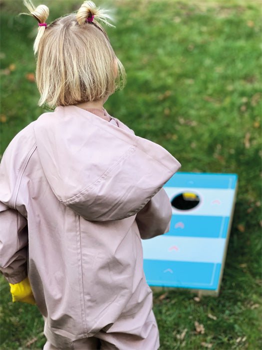 Small Foot - Cornhole - en Sling Puck - spel “Actief” - 2 in 1 Familiespel| Hout - Playlaan