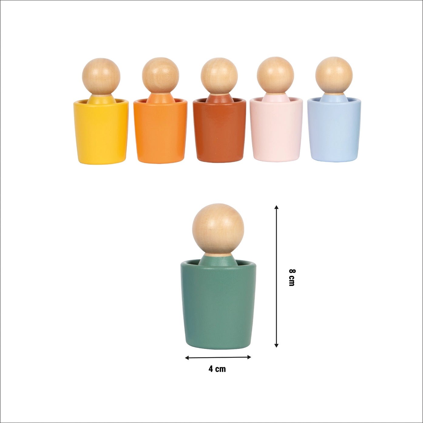 Small Foot - Small Foot - Educatief sorteerspel met houten poppetjes - Playlaan