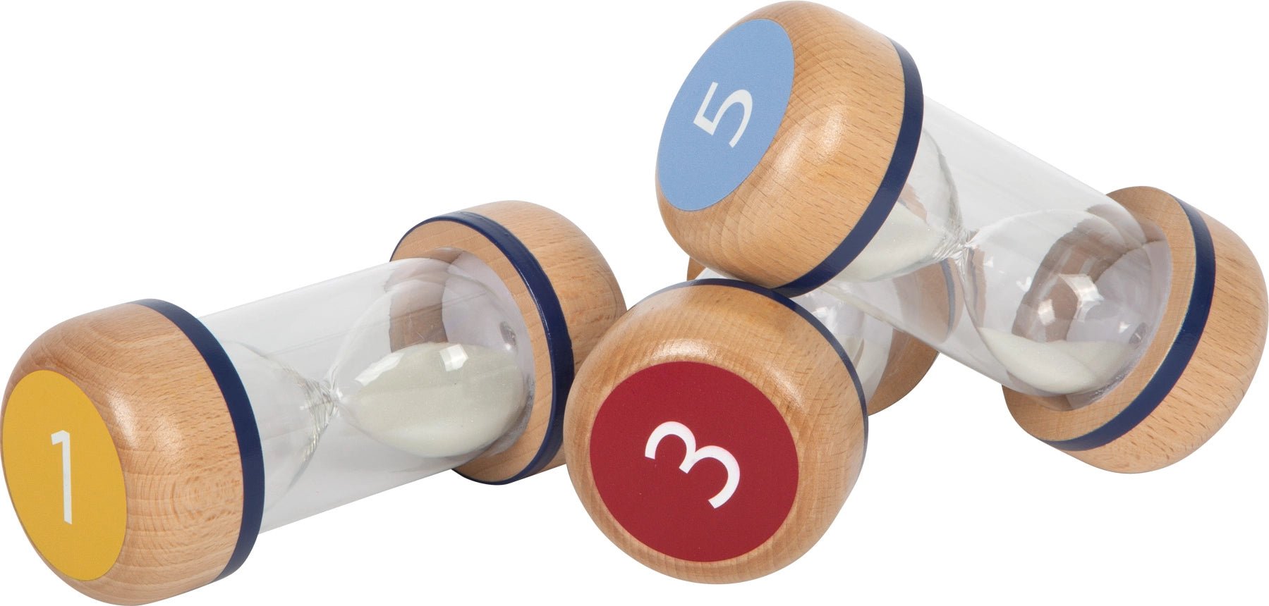 Small Foot - Small Foot - Educatieve zandloperset van hout set van 3 - Playlaan