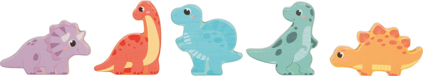 Small Foot - Small Foot - Houten dinosauruspuzzel en memo spel - Dino - Playlaan