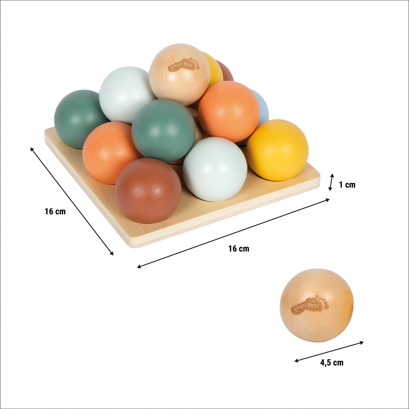 Small Foot - Small Foot - Houten Montessori-sorteerspel met ballen - Playlaan