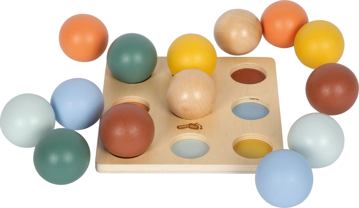 Small Foot - Small Foot - Houten Montessori-sorteerspel met ballen - Playlaan