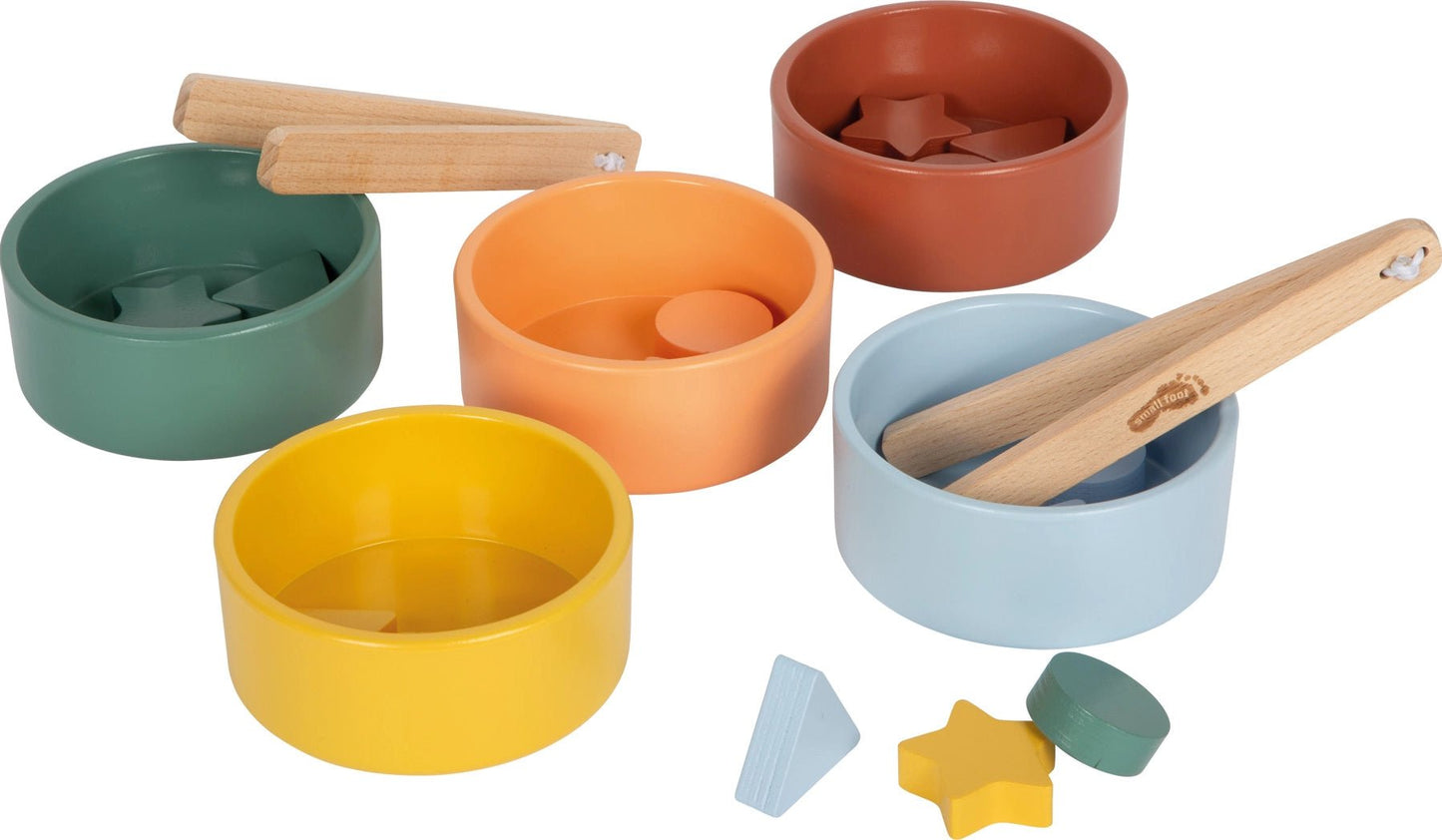 Small Foot - Small Foot - Houten Montessori-sorteerspel met pincet - Playlaan