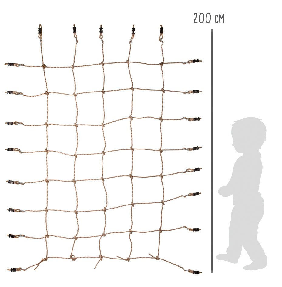 Small Foot - Small Foot - Klimnet met 8 duurzame bevestigingshaken - Playlaan