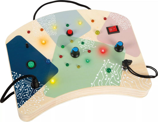 Small Foot - Small Foot - Motoriekbord LED - lampje en schakelaar - Montessori - Playlaan