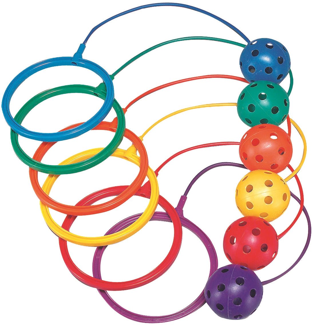 Spordas - Spordas - Enkelbal Skip - N - Hop Set van 6 kleuren - Playlaan