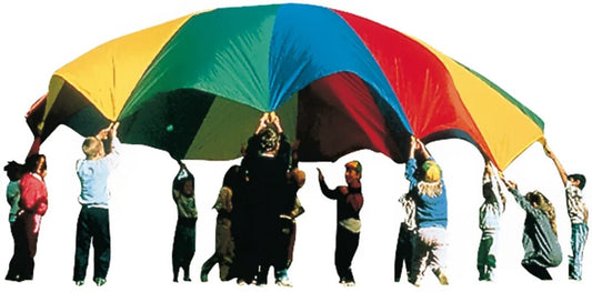 Spordas - Spordas - Groepsspel parachute met 16 handgrepen - 6m - Playlaan
