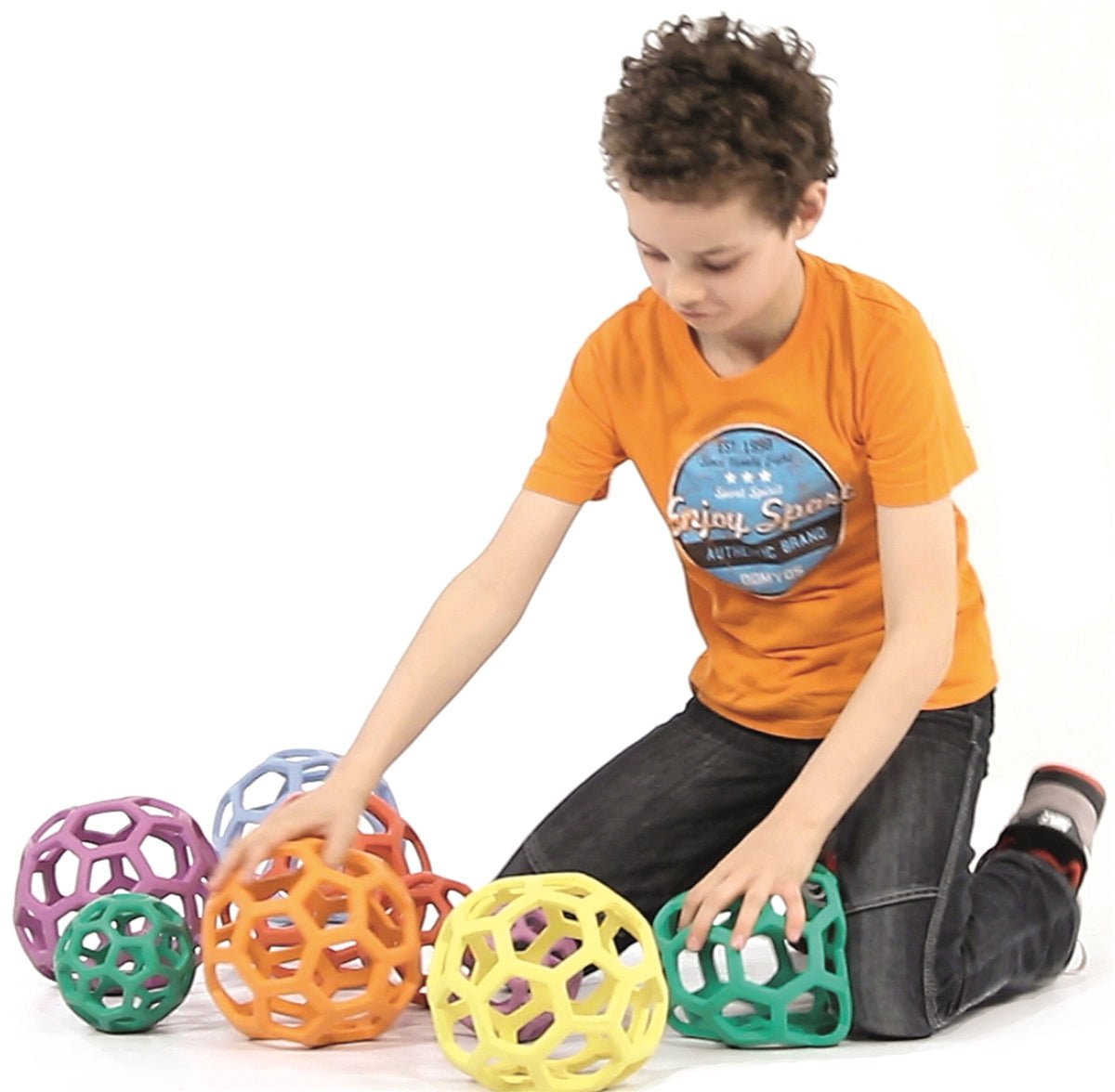 Spordas - Spordas - Rubberflex Grijpbal (12cm) 1 stuk assorti - Playlaan