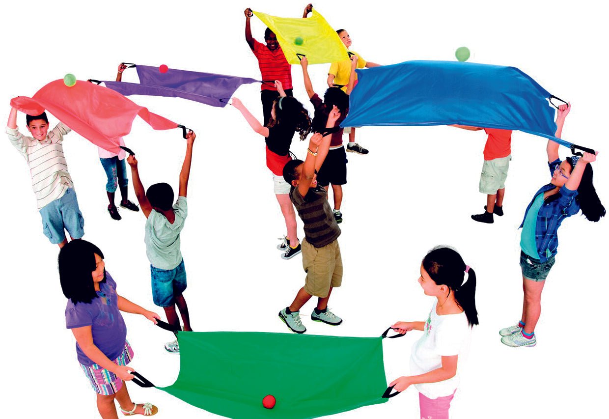Spordas - Spordas - Tweepersoons parachutes 6 stuks - Playlaan