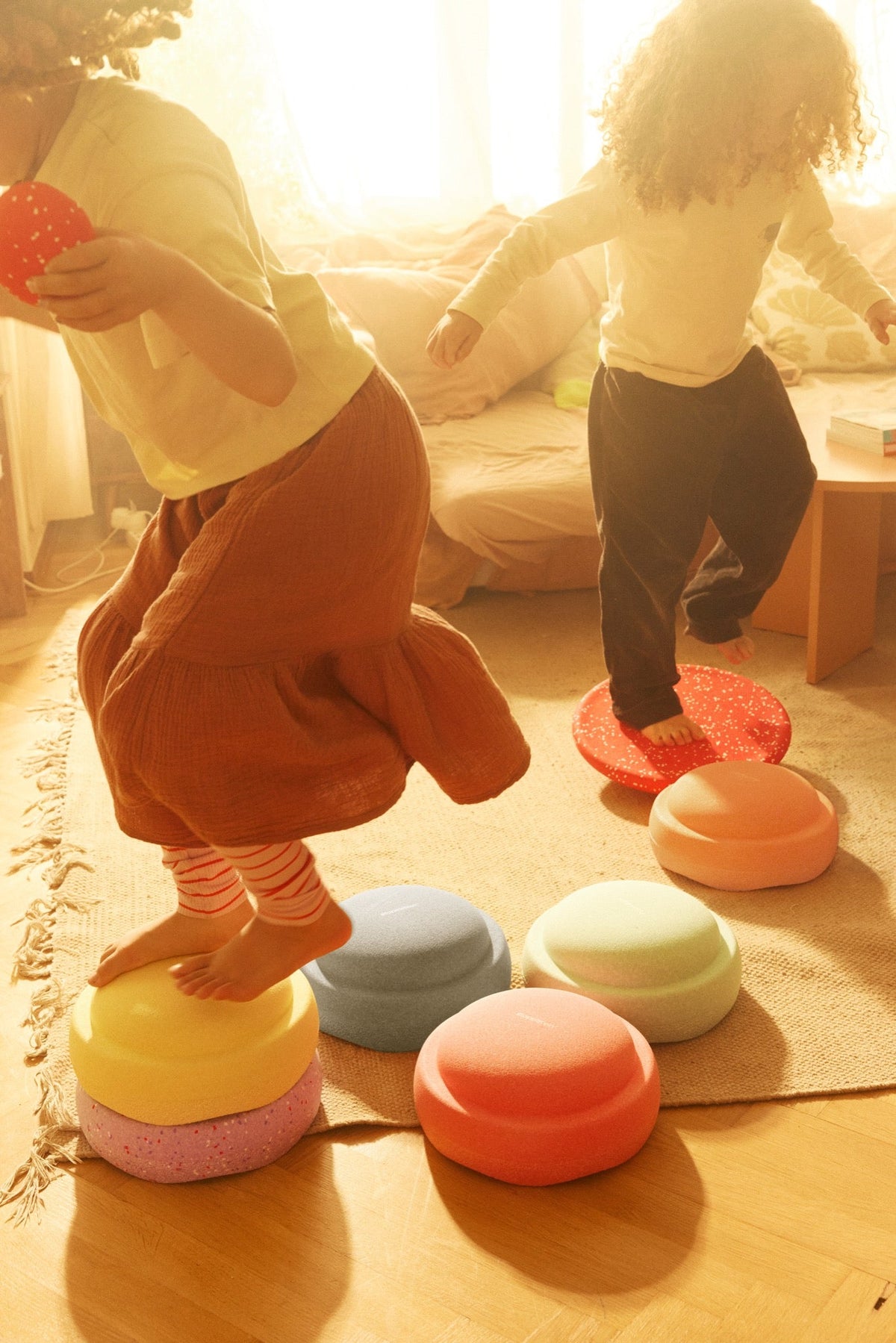Stapelstein - Stapelstein - Hidden Giants Rainbow Orginal Set Pastel 6+1 – Limited Edition - Playlaan