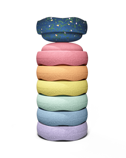 Stapelstein - Stapelstein - Mini Rainbow Water Lily - Pastel - Playlaan