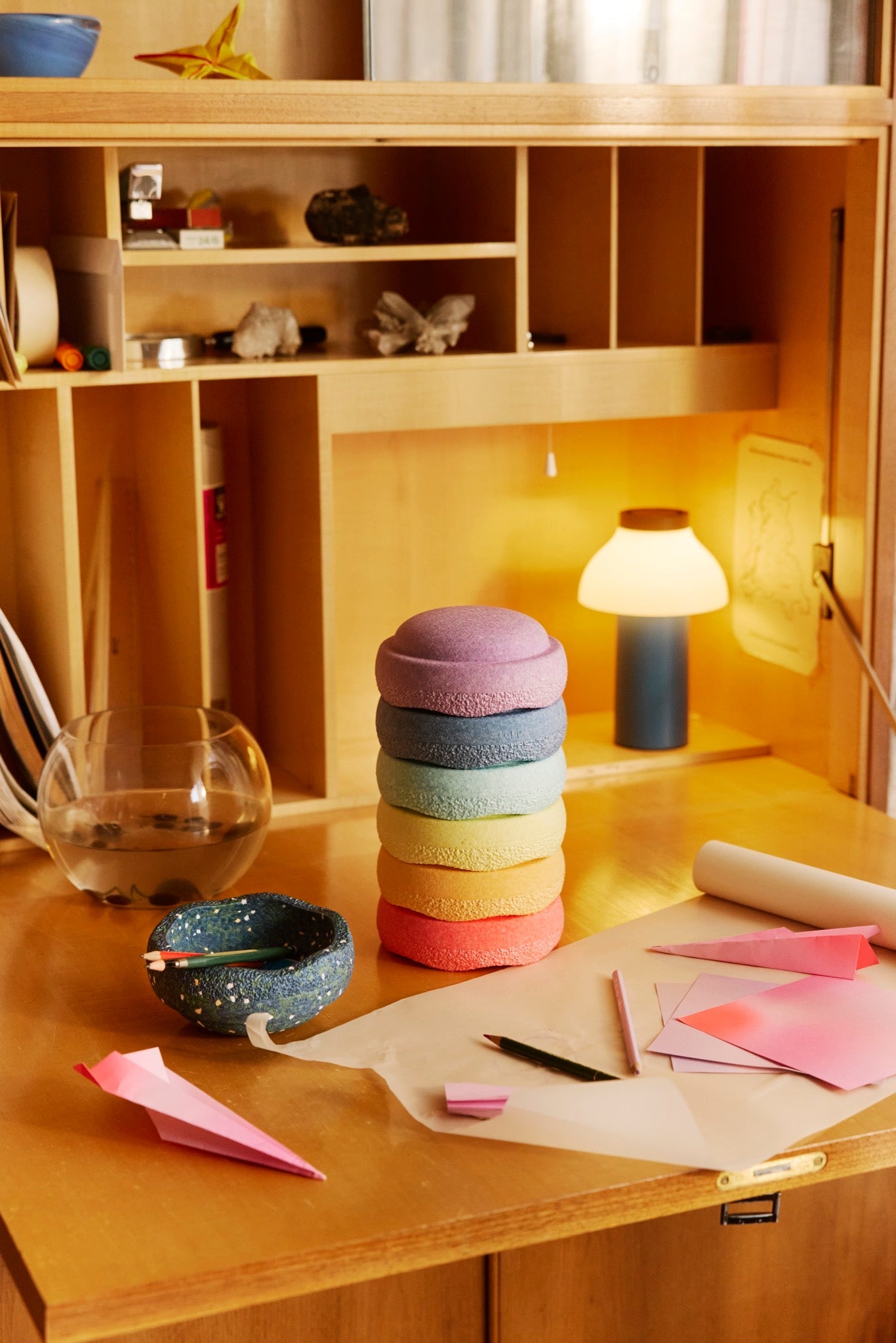 Stapelstein - Stapelstein - Mini Rainbow Water Lily - Pastel - Playlaan