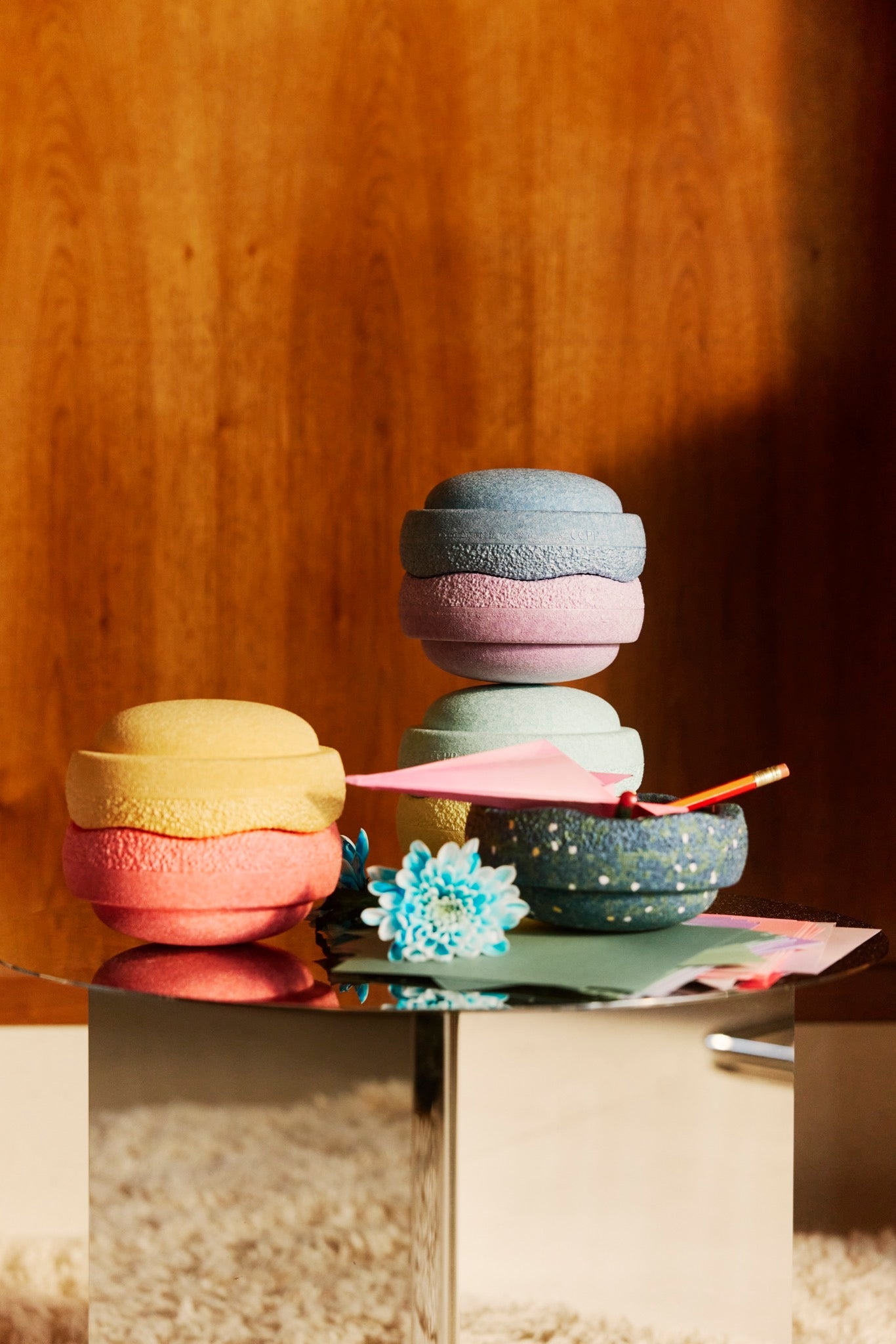 Stapelstein - Stapelstein - Mini Rainbow Water Lily - Pastel - Playlaan