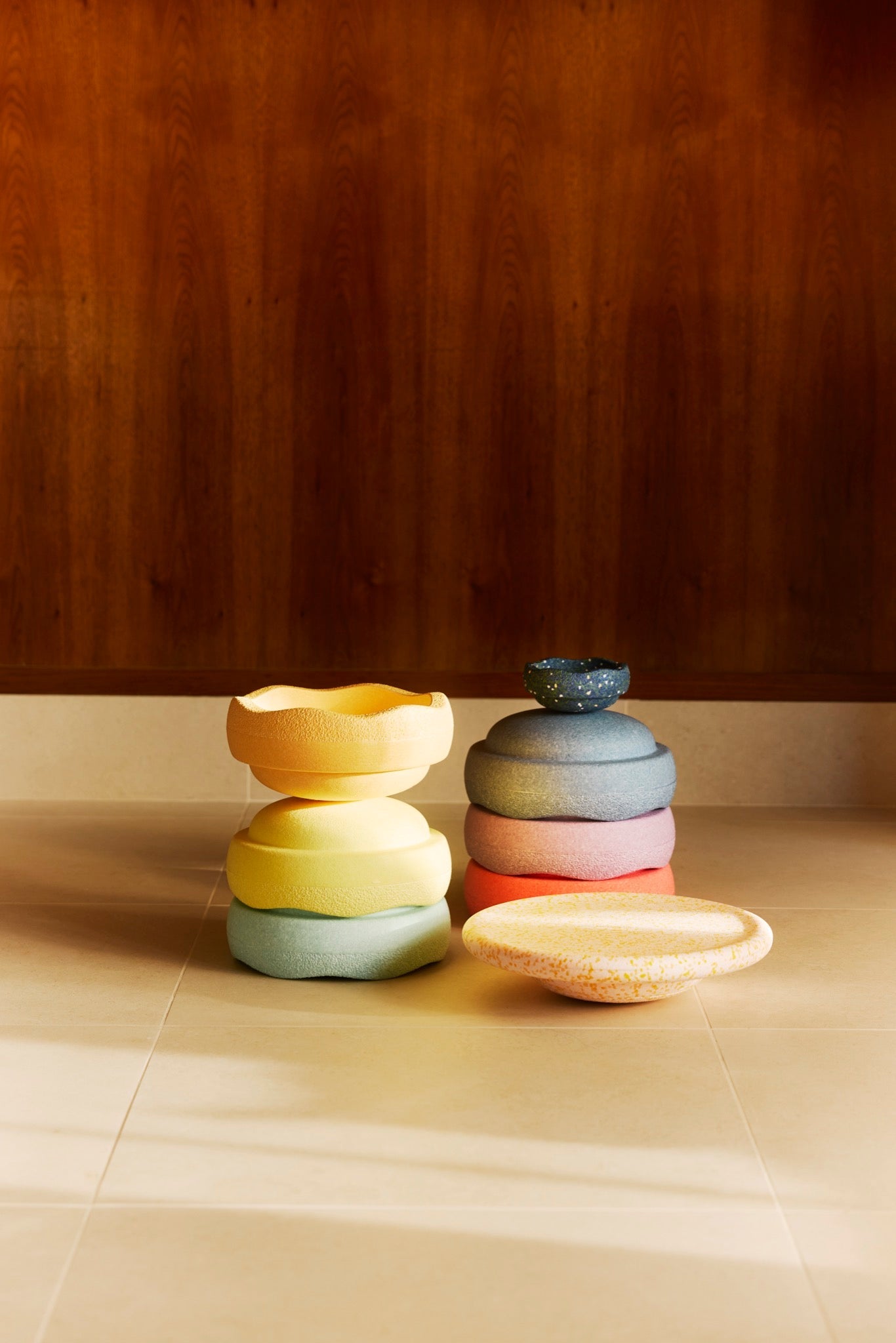 Stapelstein - Stapelstein - Rainbow Set Water Lily - Pastel - Playlaan