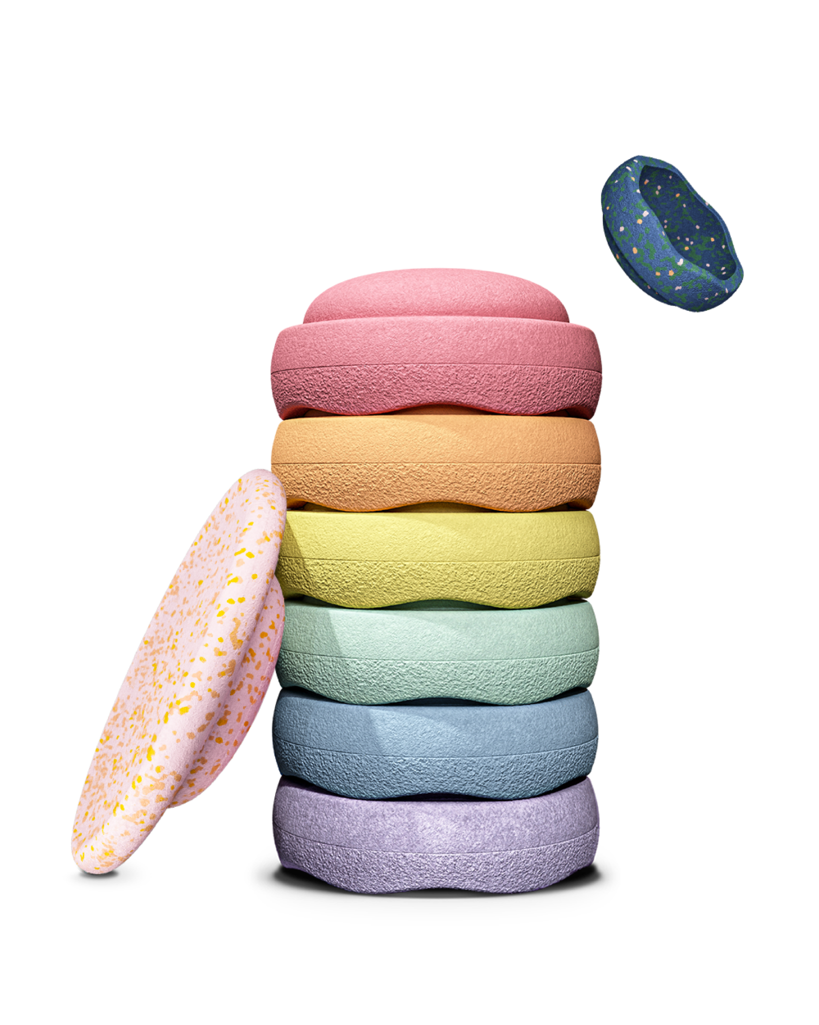 Stapelstein - Stapelstein - Rainbow Set Water Lily - Pastel - Playlaan