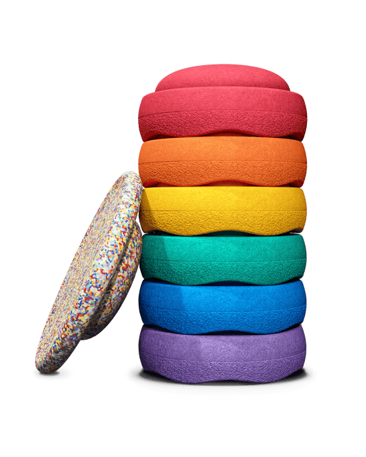 Stapelstein - Stapelstein® Super Confetti Regenboog Set 6+ 1 - Playlaan