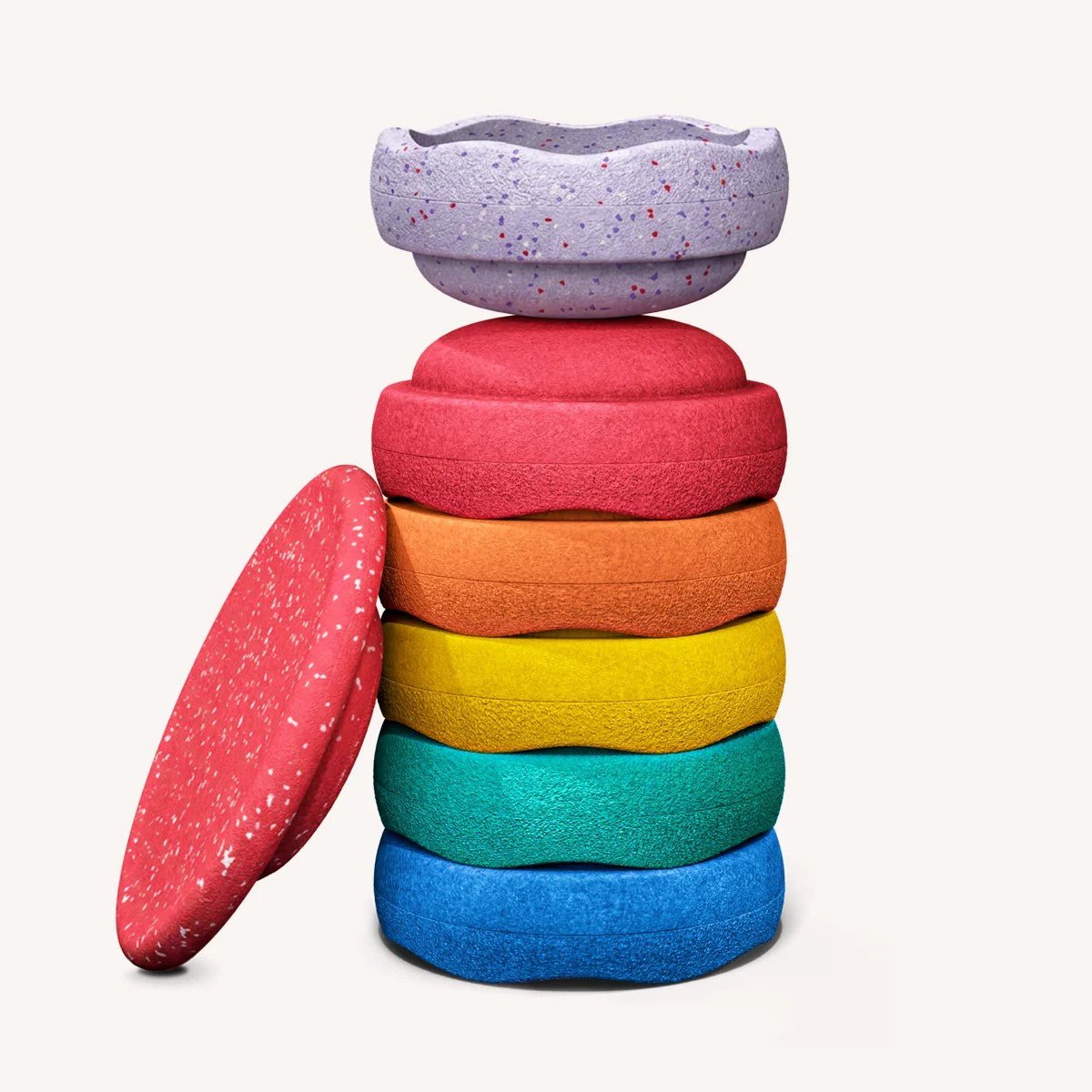 Stapelstein - Stapelstein - The Hidden Giants Rainbow Orginal Set Classic 6+1 – Limited Edition - Playlaan