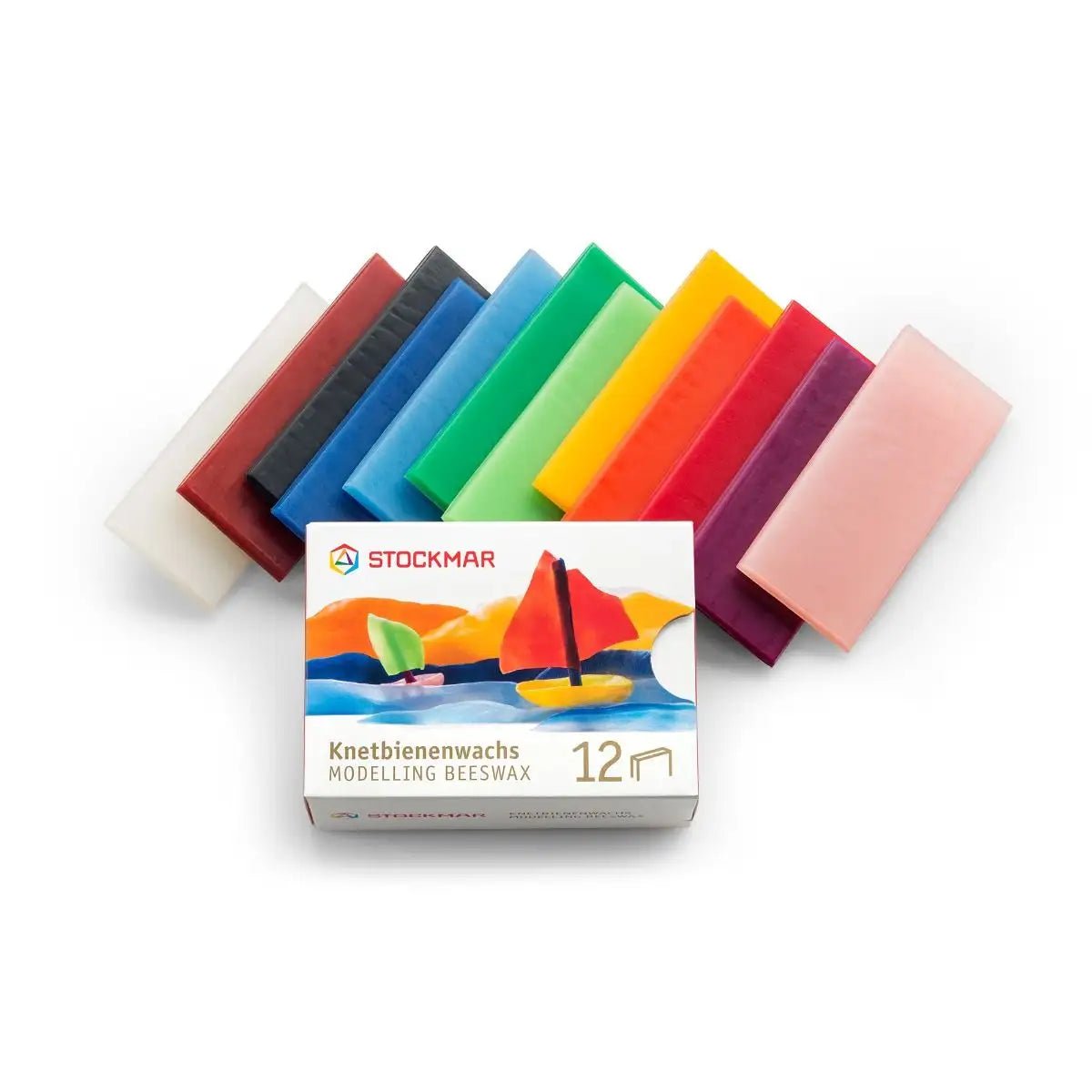 Stockmar - Stockmar - Bijenkneedwas 12 plakjes (100x40 mm) - Playlaan