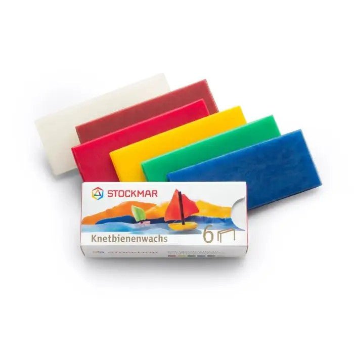 Stockmar - Stockmar - Bijenkneedwas 6st - 10x4cm - Playlaan