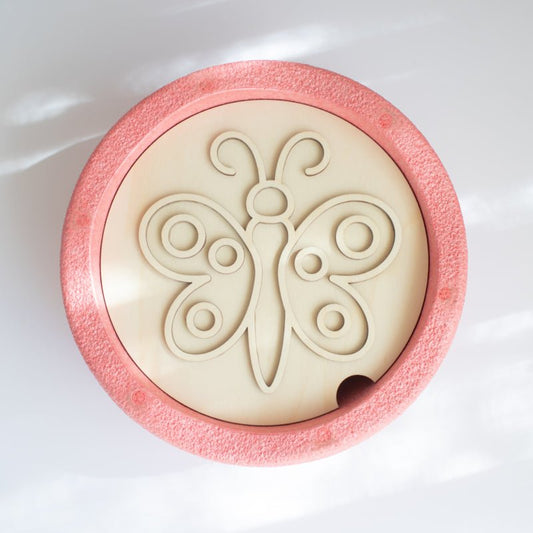 Studio de Rijk - Studio de Rijk - Dubbelzijdige inzetplaat met vlinder - en bloemenmotief - Playlaan