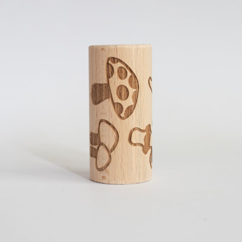 Studio de Rijk - Studio de Rijk - Houten roller - Paddestoelen - Playlaan
