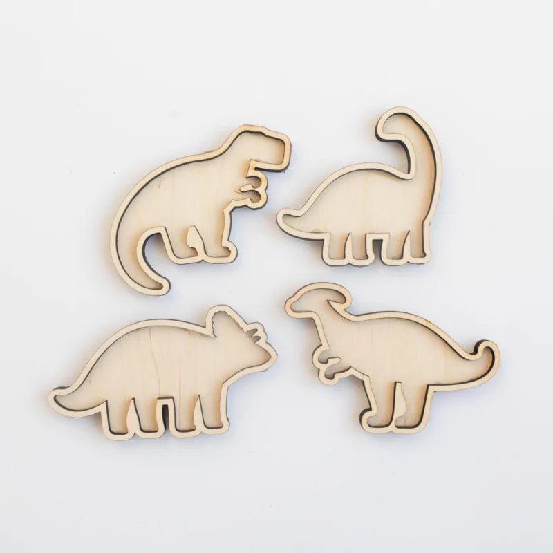 Studio de Rijk - Studio de Rijk - Houten Speeltray set - Dino's - Playlaan