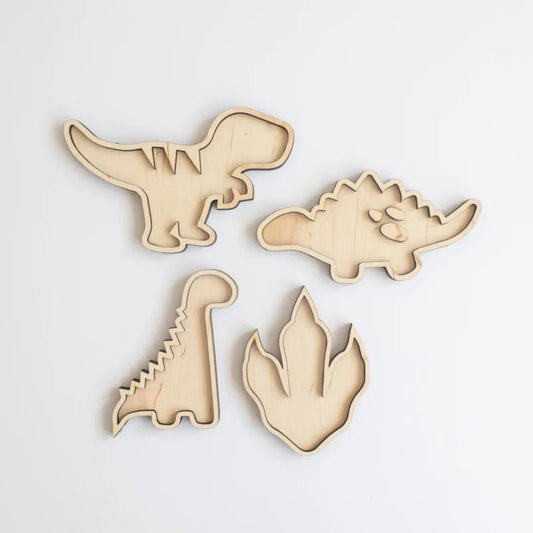 Studio de Rijk - Studio de Rijk - Houten Speeltray set - Dinosaurussen - Playlaan