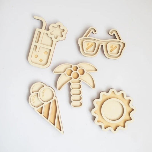 Studio de Rijk - Studio de Rijk - Speeltray vulvormen set - De zomer! - Playlaan