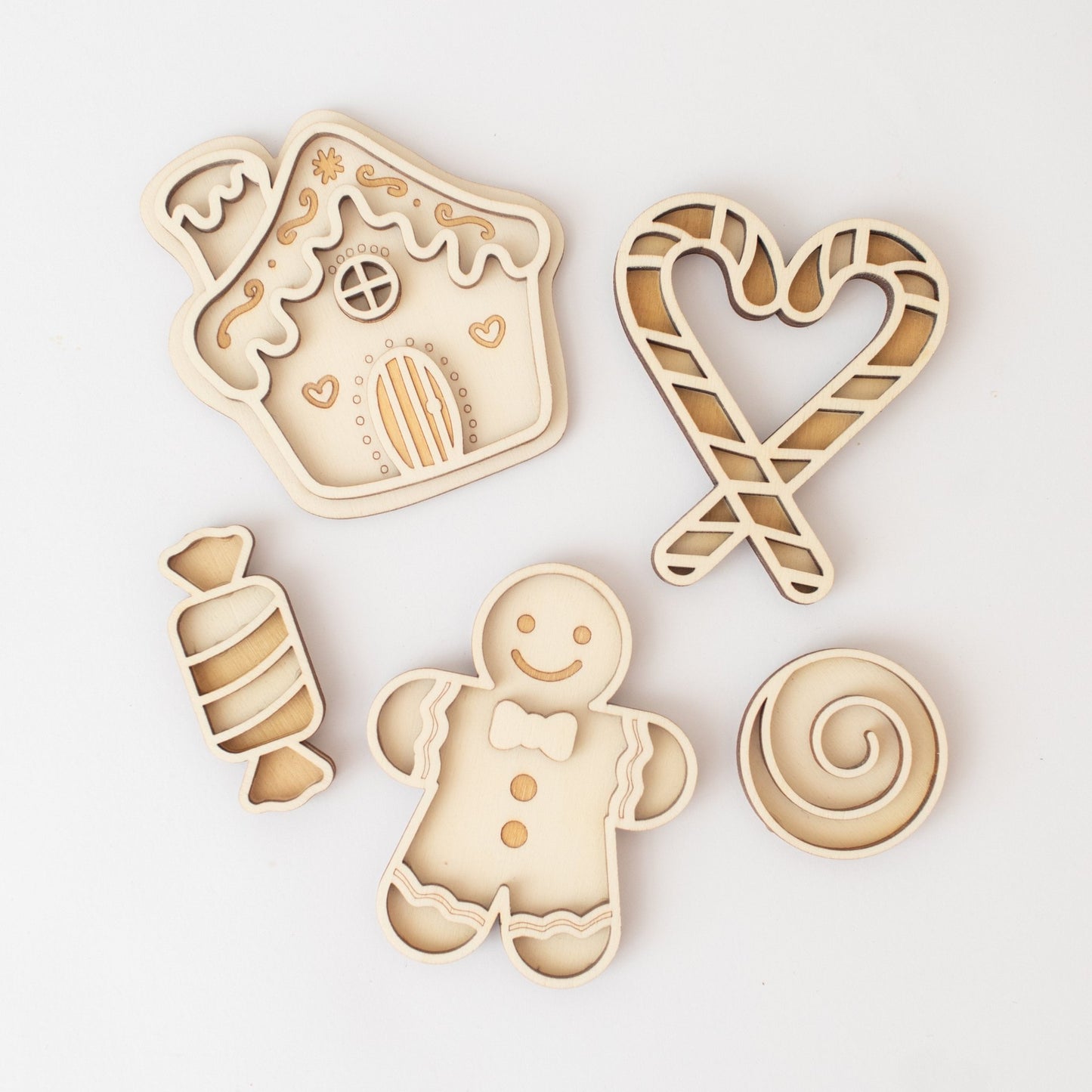 Studio de Rijk - Studio de Rijk - Vulvormen speeltray set - Christmas Candy - Playlaan