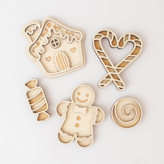 Studio de Rijk - Studio de Rijk - Vulvormen speeltray set - Christmas Candy - Playlaan