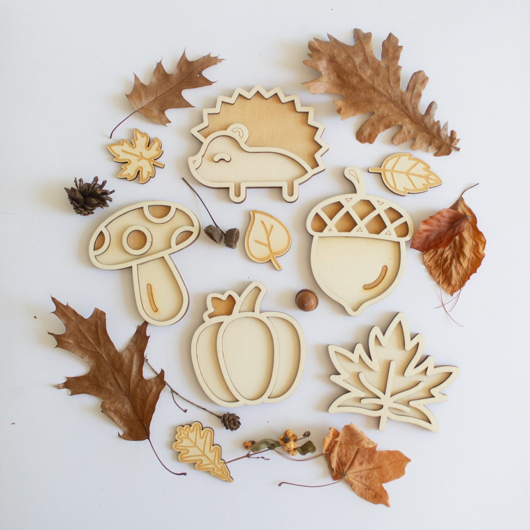 Studio de Rijk - Studio de Rijk - Vulvormen speeltray set - De herfst - Playlaan