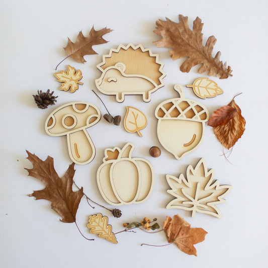 Studio de Rijk - Studio de Rijk - Vulvormen speeltray set - De herfst - Playlaan