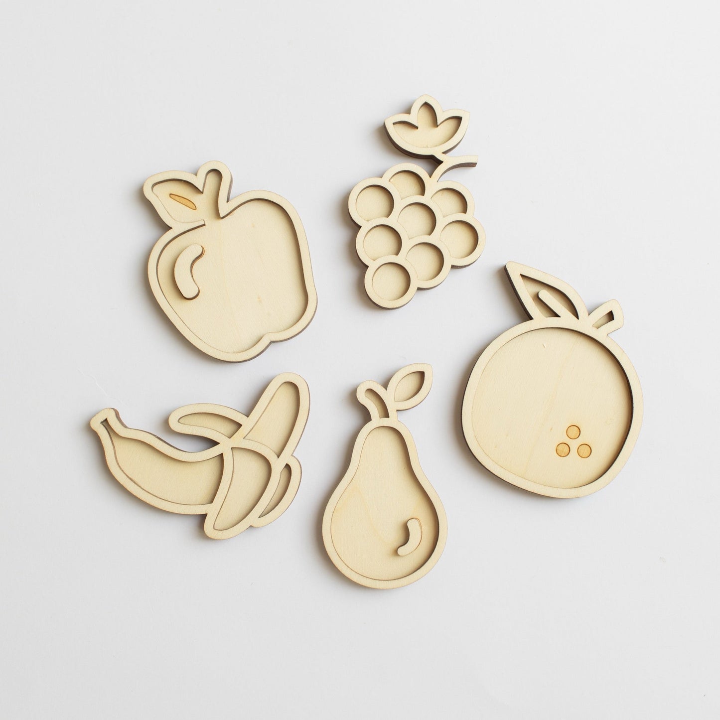 Studio de Rijk - Studio de Rijk - Vulvormen speeltray set - Fruit - Playlaan