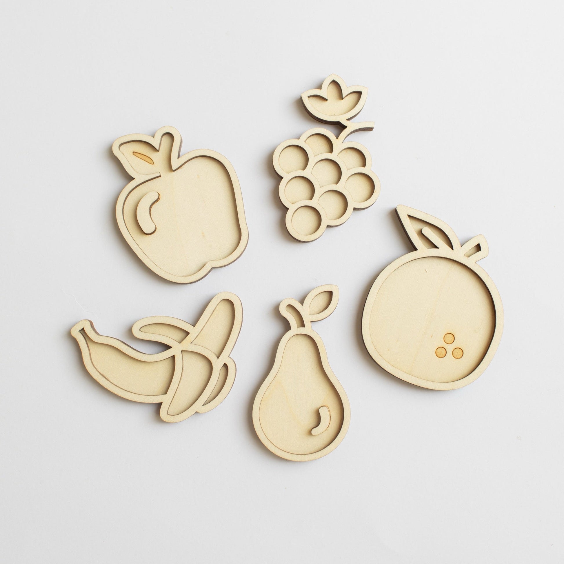 Studio de Rijk - Studio de Rijk - Vulvormen speeltray set - Fruit - Playlaan
